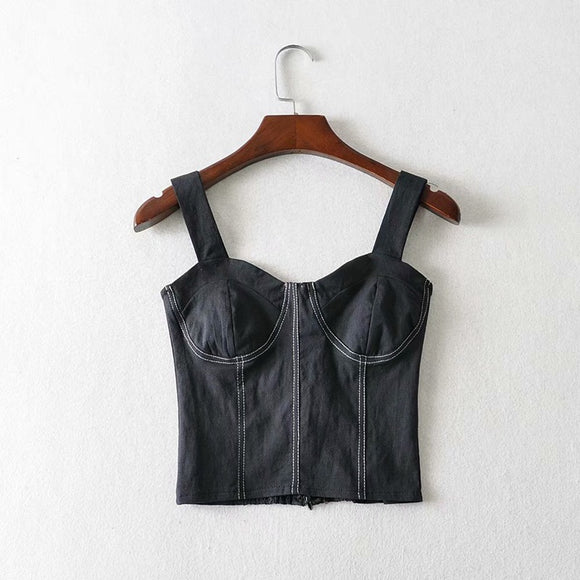 Camiseta de Algodón y Lino para Pecho Grande - Corte Corto y Cómodo