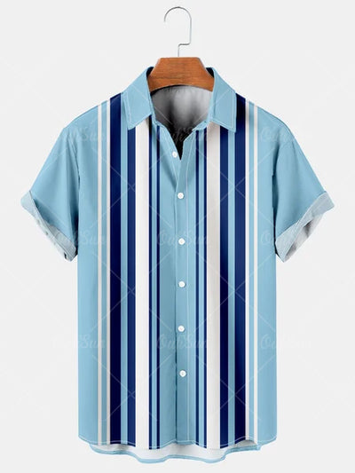 Camisa Hawaiana Casual 3D Estampada para Hombre - Estilo Vacacional Playa - Image 11