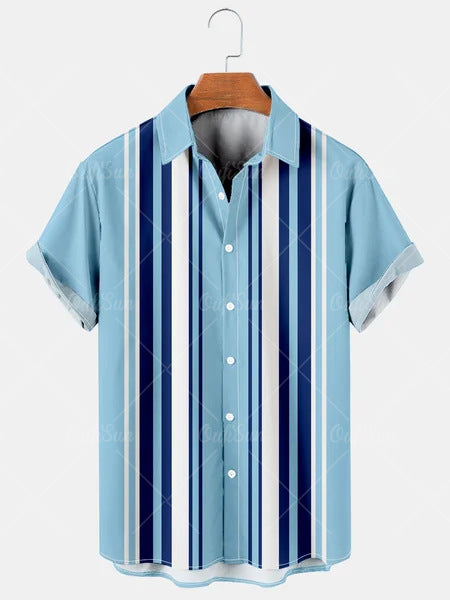 Camisa Hawaiana Casual 3D Estampada para Hombre - Estilo Vacacional Playa - Image 11