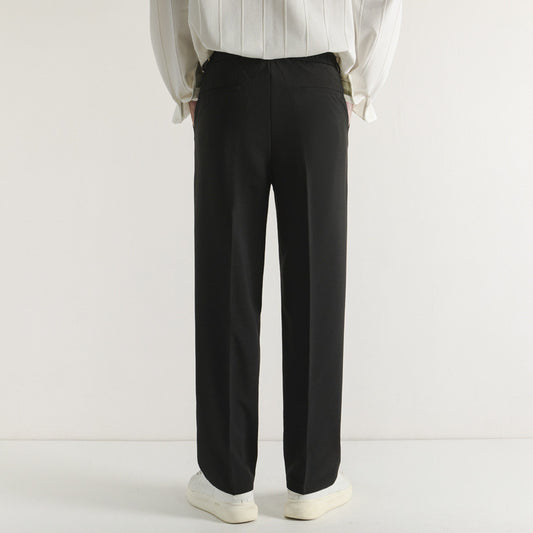 Pantalón de Traje Recto Casual Holgado para Hombre