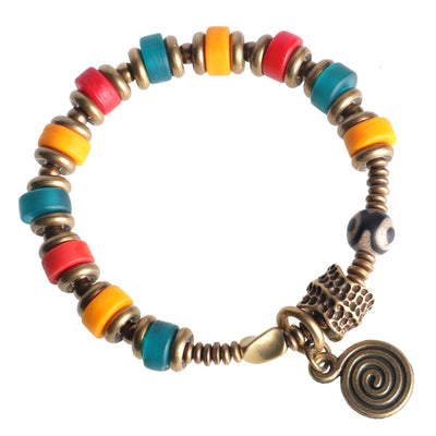 Pulseras de Cuentas de Cobre con Esmalte Colorido - Combina y Personaliza - Image 6