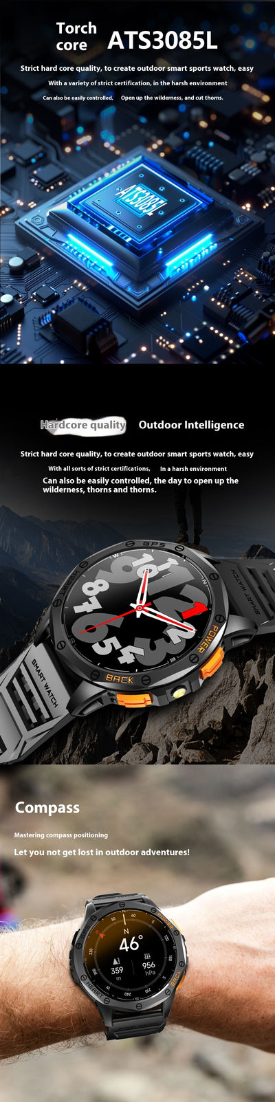 Reloj Inteligente K67 con Brújula, Llamadas Bluetooth y Pantalla AMOLED - Image 17