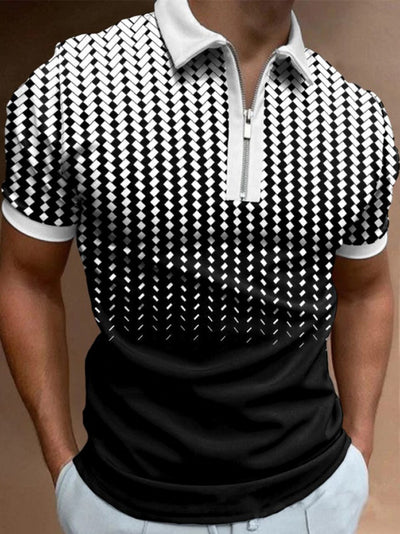 Polo Casual a Rayas Khaki con Cuello Solapa - Image 15