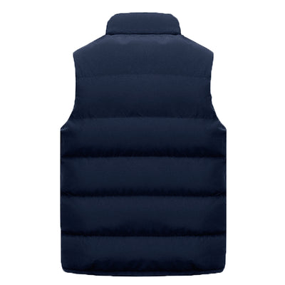 Chaleco Acolchado de Algodón para Hombre - Abrigo Casual sin Mangas - Image 9