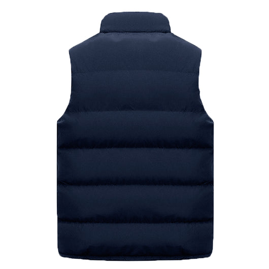 Chaleco Acolchado de Algodón para Hombre - Abrigo Casual sin Mangas - Image 9