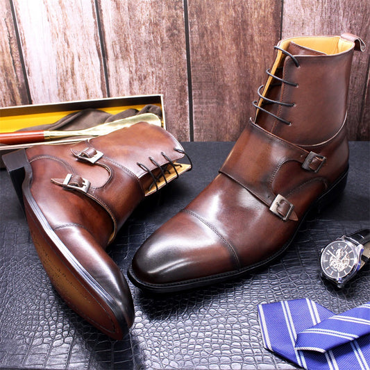 Botas Altas de Cuero Genuino para Hombre - Estilo Premium - Image 2