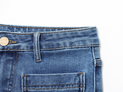 Jeans Cintura Alta con Detalles de Moda Europea y Americana - Image 10