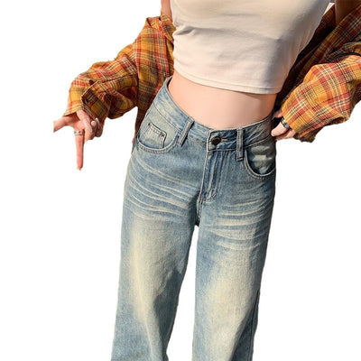Pantalones Vaqueros Azul Glaciar Pierna Ancha - Colección Primavera Mujer - Image 3