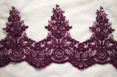 Accesorios de Encaje Secuencia Bordado para Boda con Efecto Pestañas - Image 19