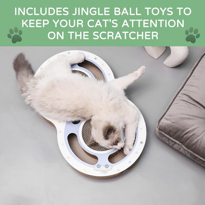 Rascador Circular de Cartón para Gatos con Pista de Bolas - Image 10