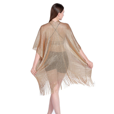 Blusa Playera con Cintas Doradas y Plateadas - Protección Solar Elegante - Image 65