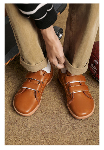 Zapatos Casuales de Cuero Ancho con Velcro para Hombre y Mujer Talla Grande - Image 23