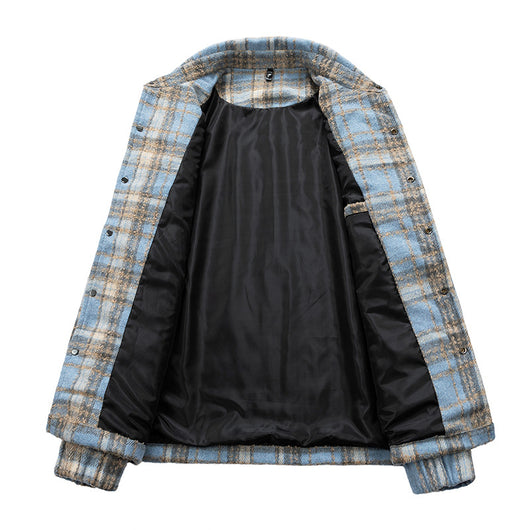Camisa Casual a Cuadros Estilo Retro Americano para Hombre - Image 5