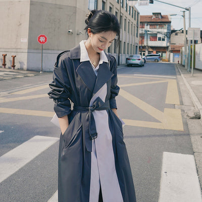 Blazer Oversize Coreano de Temperamento - Largo Hasta la Rodilla - Image 11