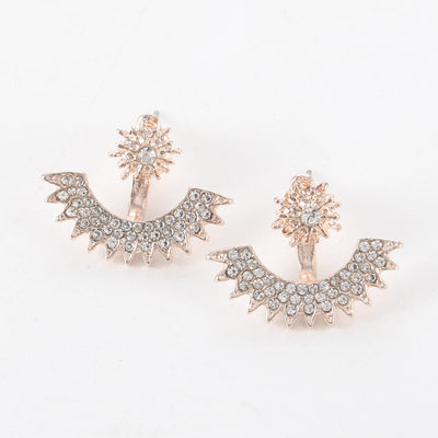 Aretes Personalizados de Cristales Brillantes con Diseño Frontal y Trasero - Image 6
