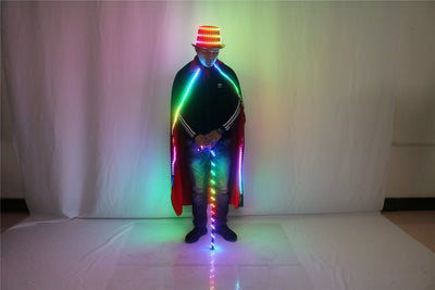 Capa LED Brillante para Cosplay, Jazz y Danzas Mágicas - Image 12