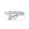 One Arrow Through The Heart Creative New Heart-shaped Ring Women Blanco Dorado Adjustable opening