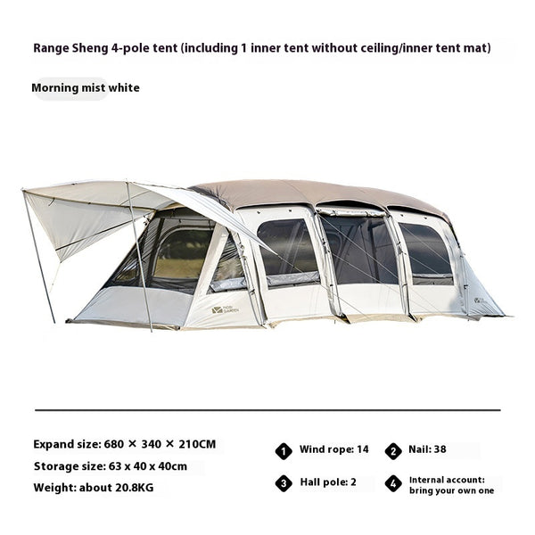 Carpa Túnel Portátil Plegable para Camping
