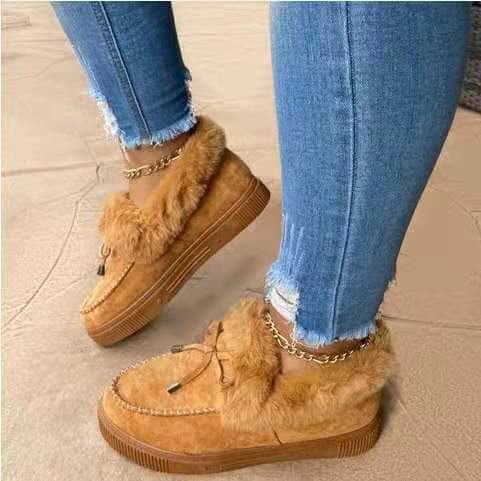 Zapatos de Algodón Cálidos con Terciopelo y Acolchado - Image 10