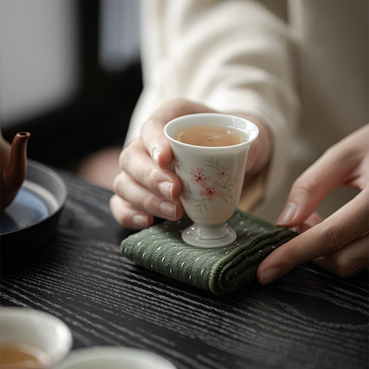 Juego de Té Artesanal en Arcilla Púrpura - Tetera y Tazas Pintadas a Mano - Image 4