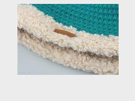Gorro de Lana Tejido Grueso y Cálido con Correa Decorativa - Image 12