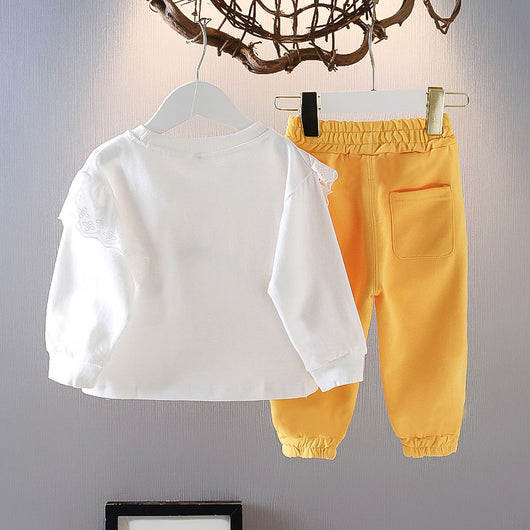 Conjunto Deportivo Infantil Niña Estilo Occidental - Primavera Otoño - Image 8