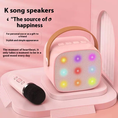 Parlante Bluetooth Mini con Luces LED y Micrófono Inalámbrico para Niños - Image 4