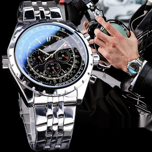Reloj Mecánico Hueco de Gran Esfera Multifunción