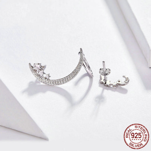 Aretes de Plata Esterlina con Circonia y Baño de Platino - Image 7