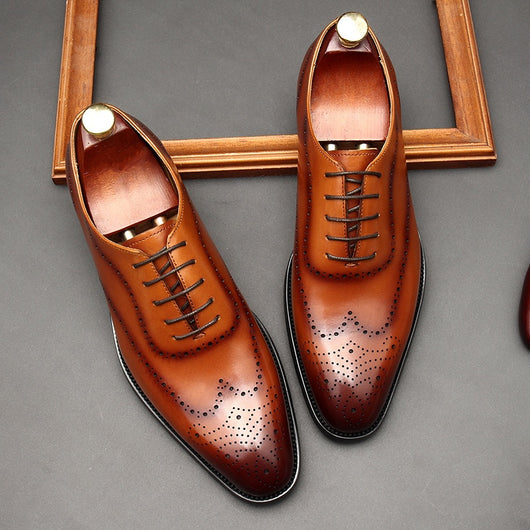 Zapatos Formales de Cuero para Hombre Punta Afilada Estilo Británico - Image 5