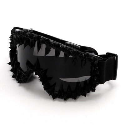 Gafas de Sol Reflectantes con Efecto Resina Brillante - Estilo Hip-Hop Rock - Image 8