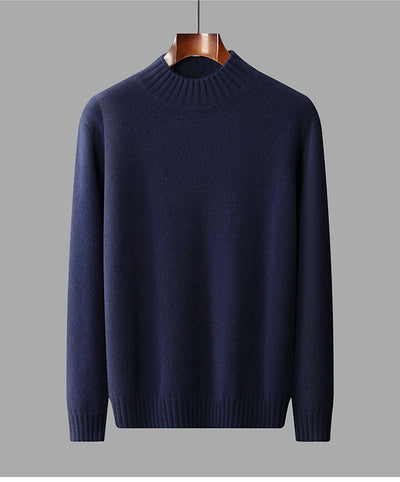 Suéter Cuello Alto Hombre Elegante Versátil Colores Sólidos - Image 14