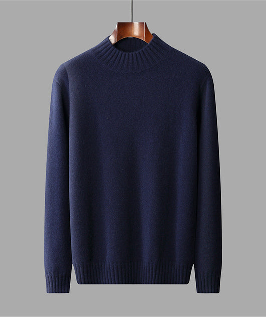 Suéter Cuello Alto Hombre Elegante Versátil Colores Sólidos - Image 14