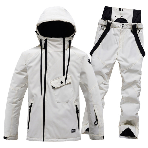 Traje de Esquí Unisex de Color Sólido