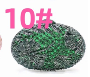 Conjunto Bolso de Noche Elegante con Diamantes y Temperamento de Celebridad - Image 10