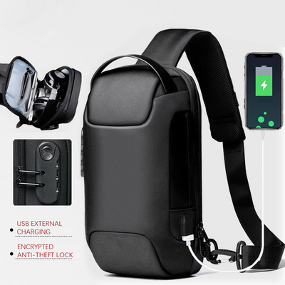 Mochila Crossbody Impermeable Antirrobo para Hombre - Bolsa de Viaje Oxford Multifunción - Image 26