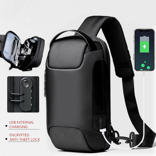 Mochila Crossbody Impermeable Antirrobo para Hombre - Bolsa de Viaje Oxford Multifunción - Image 26
