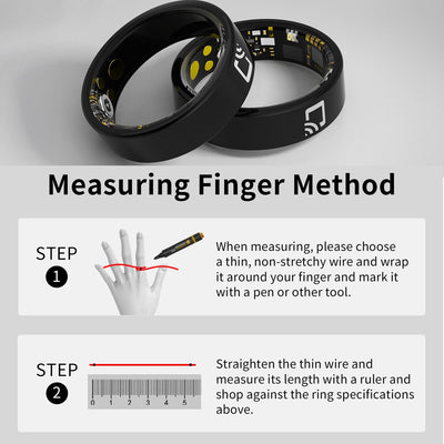 Anillo Inteligente de Cerámica con Monitor de Frecuencia Cardíaca y Oxígeno - Image 6