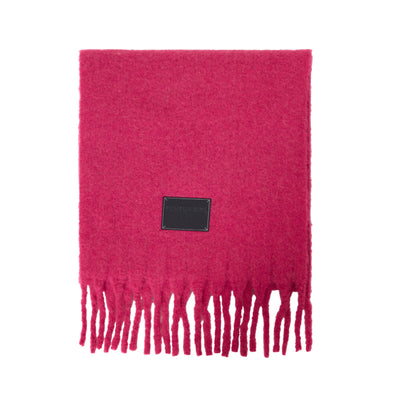Bufanda de Lana Gruesa con Flecos Lisos para Mujer - Abrigo Cálido para el Cuello - Image 6