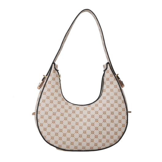 Bolso Bandolera Occidental Estilo Crescent con Estampado - Image 7