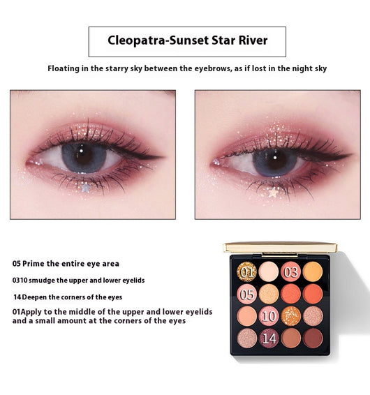 Paleta de Sombras 16 Colores Shimmer y Mate - Set Completo de Maquillaje Profesional - Image 15