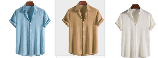 Camisa Manga Corta Cuadros Oscuros para Hombre - Image 13