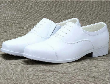 Zapato Formal Hombre Cuero Blanco con Cordones - Punta Afilada Elegancia Clásica