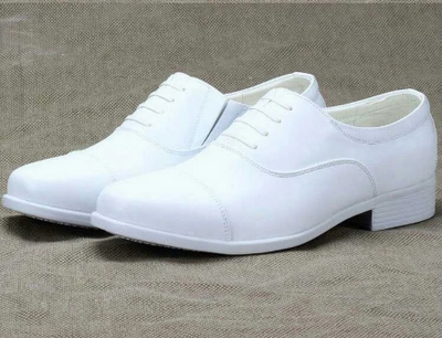 Zapato Formal Hombre Cuero Blanco con Cordones - Punta Afilada Elegancia Clásica - Image 2