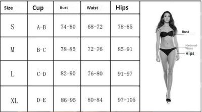 Women's black bikini swimsuit with white scalloped trim, featuring a push-up top and high-cut bottom. - Image 12