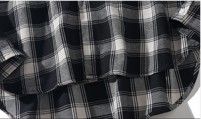 Camisa de Manga Larga a Cuadros para Hombre en Poliéster - Image 14