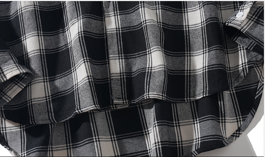 Camisa de Manga Larga a Cuadros para Hombre en Poliéster - Image 14