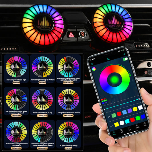 Difusor Aromático para Auto con Luz LED y Control por Voz