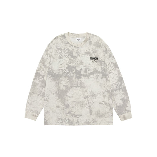 Playera Oversized Manga Larga Tie-Dye Retro Estilo Vintage - Image 5