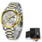 Reloj de Negocios Impermeable con Correa de Acero Inoxidable